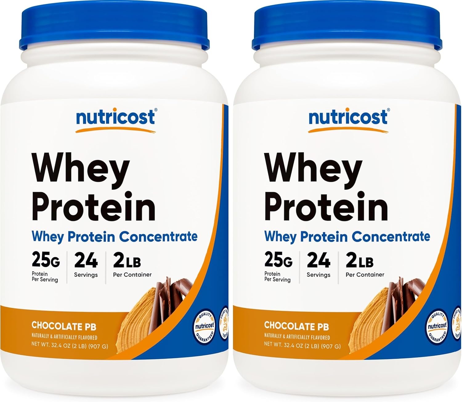 image:imageNutricost Whey Protein Concentrate Powder Unflavored 5 LBChoc Peanut Butter