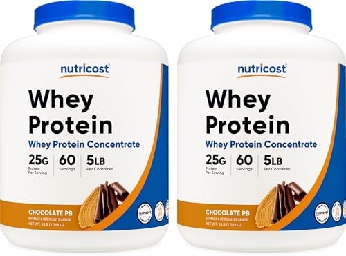 image:imageNutricost Whey Protein Concentrate Powder Unflavored 5 LBChoc Peanut Butter