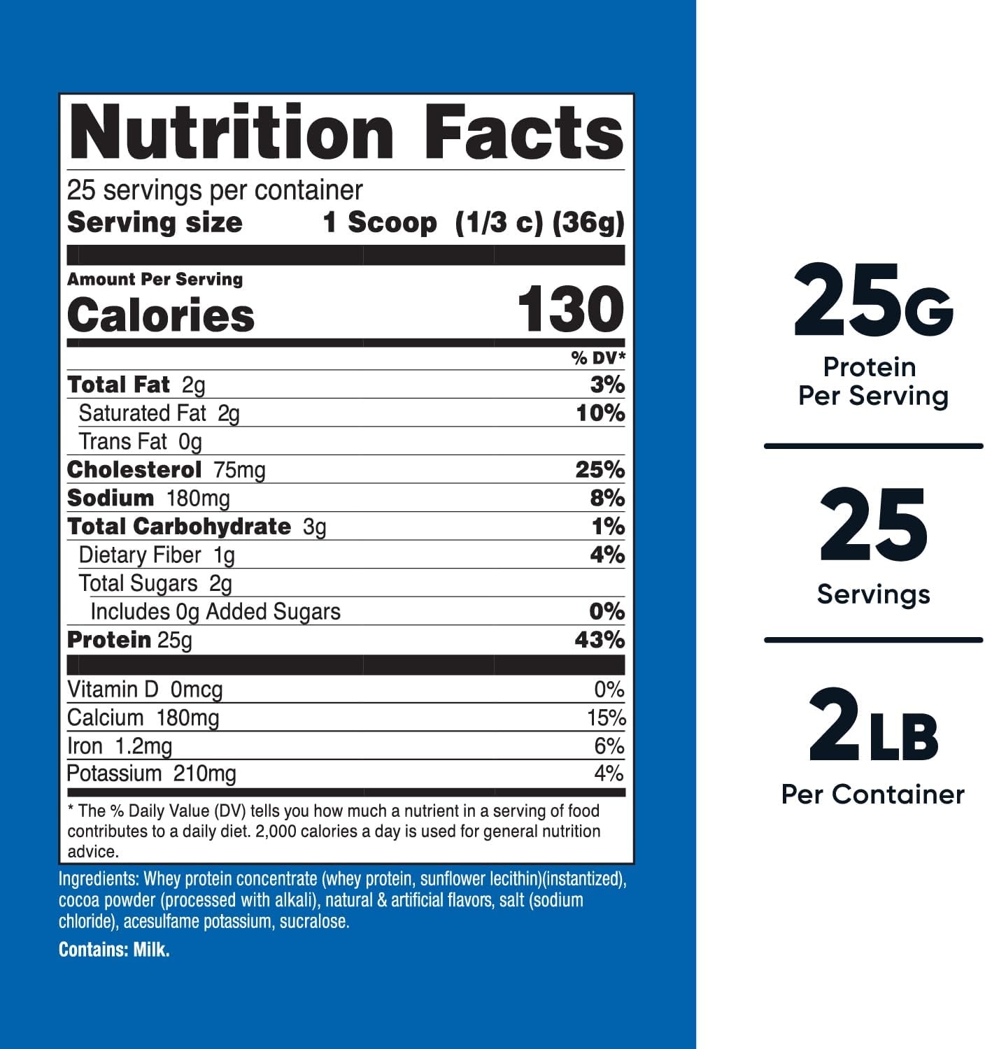 image:imageNutricost Whey Protein Concentrate Powder Unflavored 5 LBChocolate