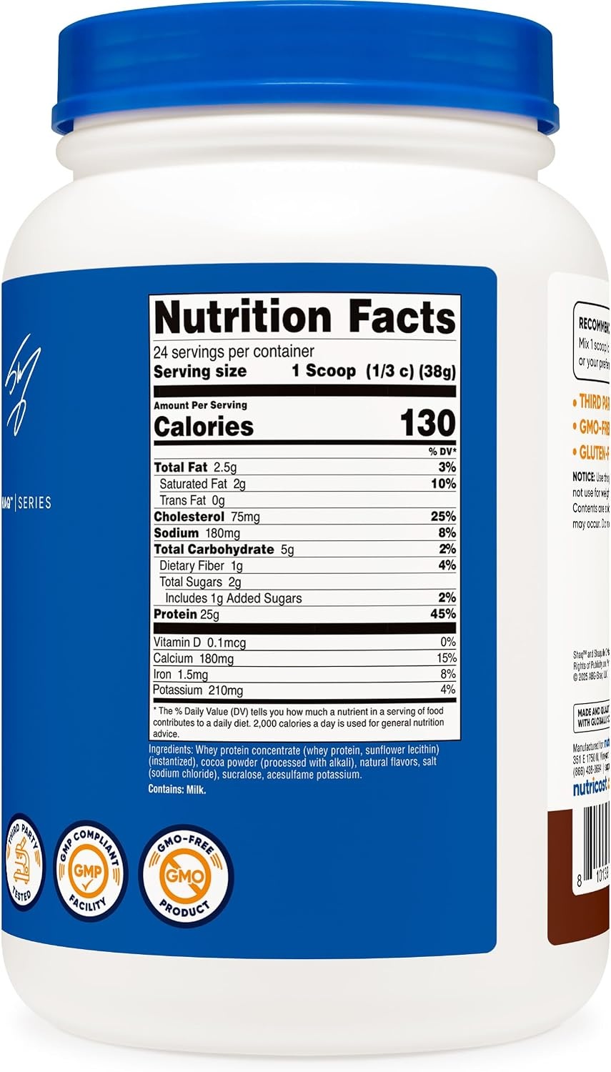 image:imageNutricost Whey Protein Concentrate Powder Unflavored 5 LBShaqs Double Double Choc