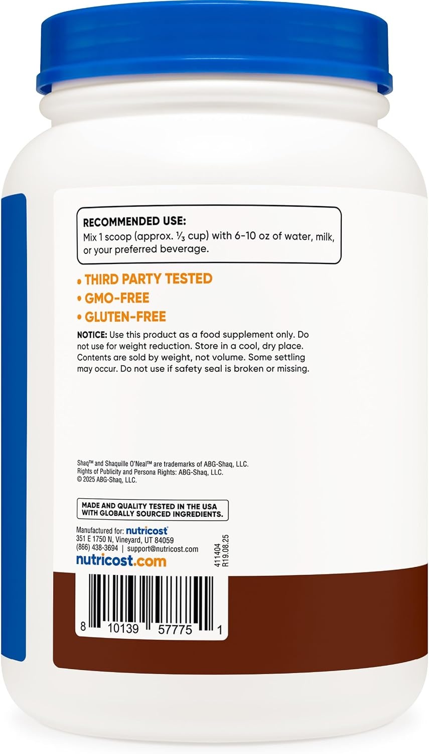image:imageNutricost Whey Protein Concentrate Powder Unflavored 5 LBShaqs Double Double Choc