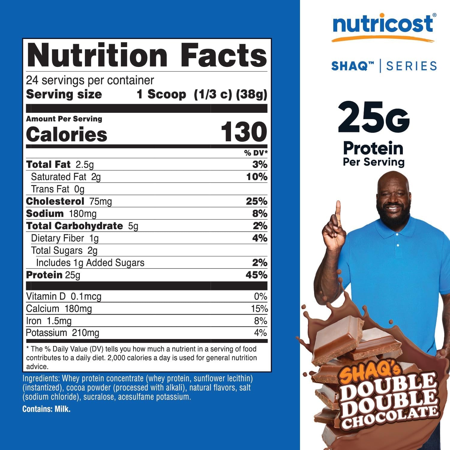 image:imageNutricost Whey Protein Concentrate Powder Unflavored 5 LBShaqs Double Double Choc