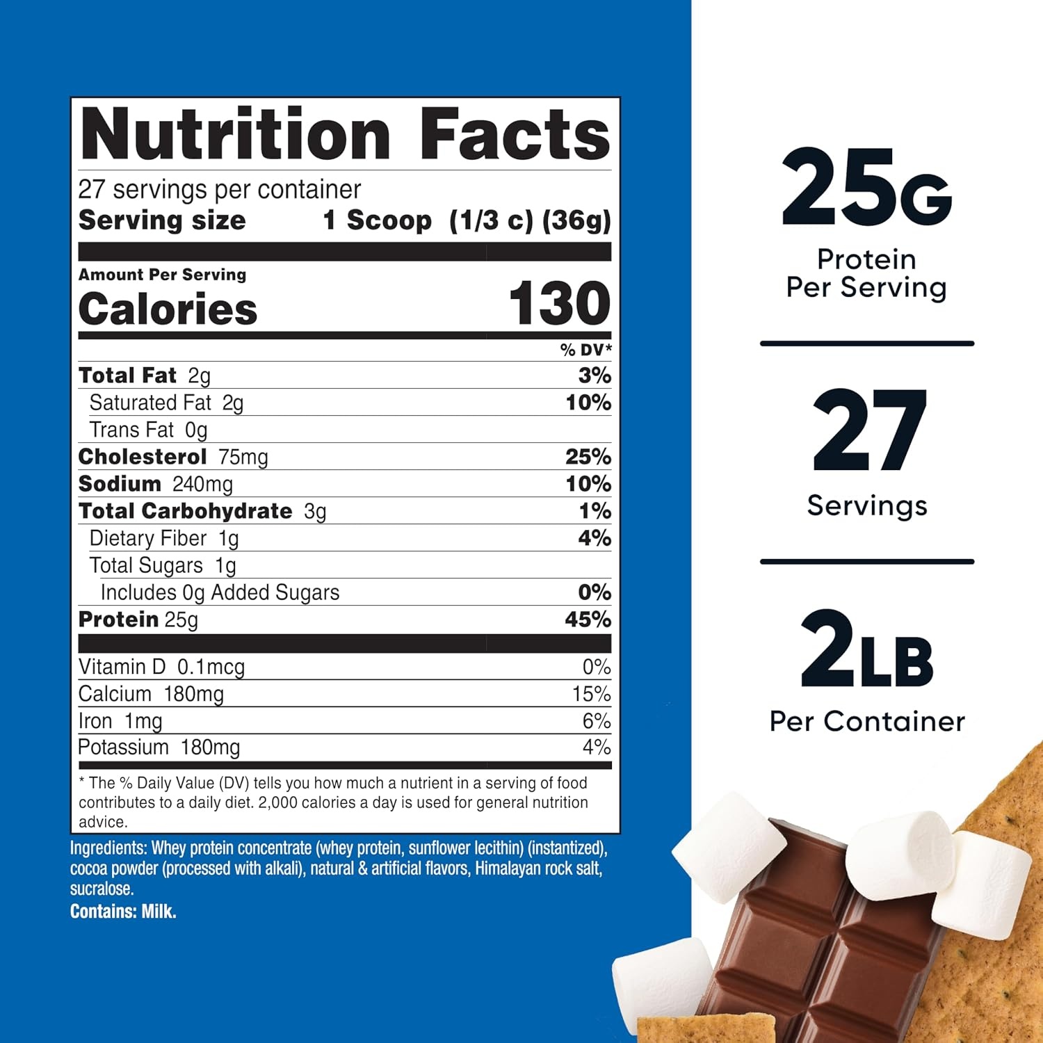 image:imageNutricost Whey Protein Concentrate Powder Unflavored 5 LBSmores