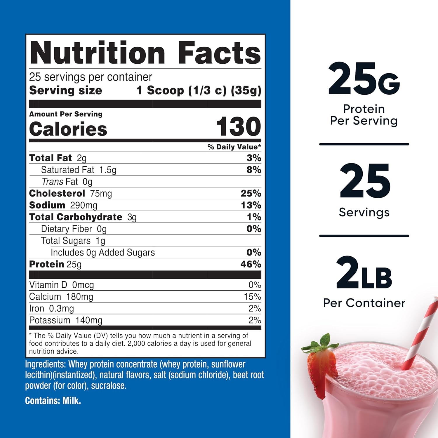image:imageNutricost Whey Protein Concentrate Powder Unflavored 5 LBStrawberry Milkshake