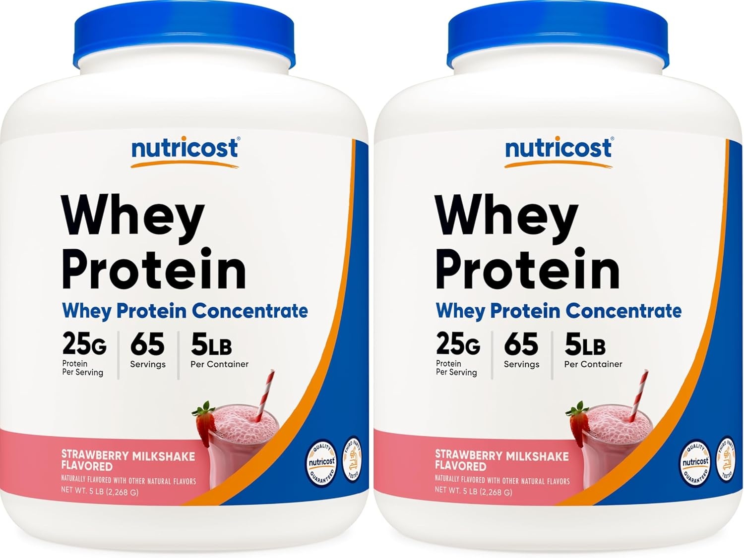image:imageNutricost Whey Protein Concentrate Powder Unflavored 5 LBStrawberry Milkshake
