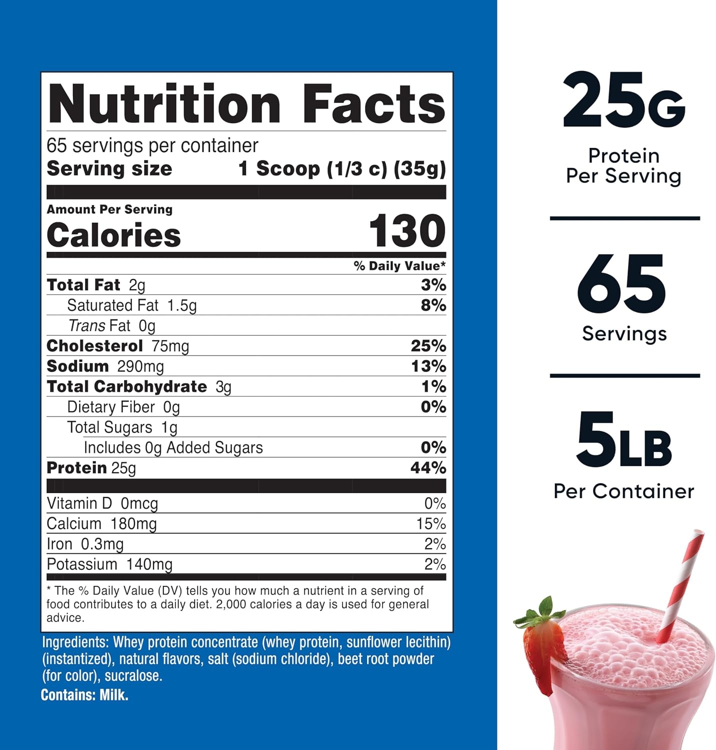 image:imageNutricost Whey Protein Concentrate Powder Unflavored 5 LBStrawberry Milkshake