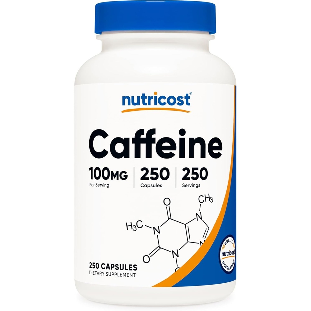 image:imageNutricost Caffeine Pills 100mg Per Serving 250 Capsules250 Count Pack of 1