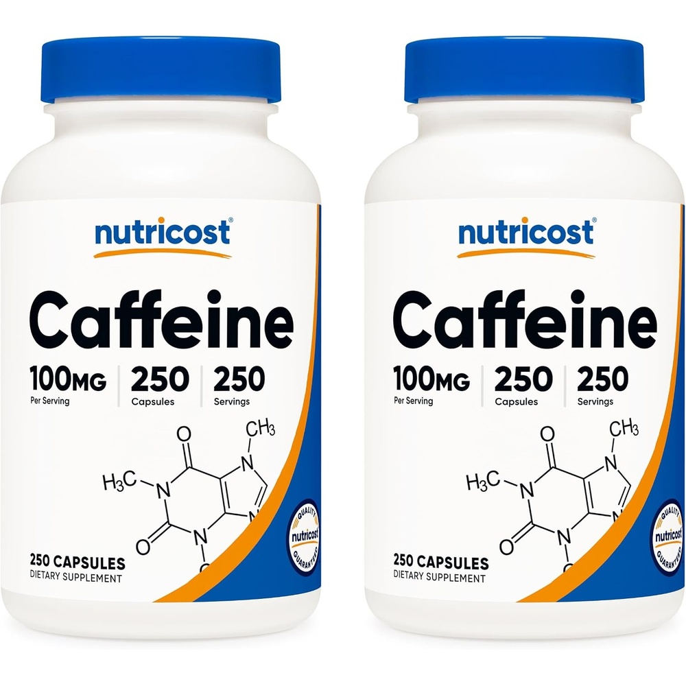 image:imageNutricost Caffeine Pills 100mg Per Serving 250 Capsules250 Count Pack of 2