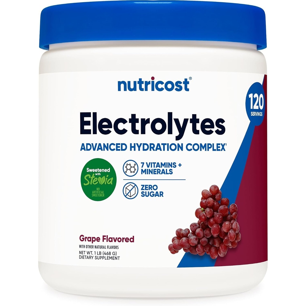 image:imageNutricost Electrolyte Complex Powder 60 Servings Blue RaspberryGrape