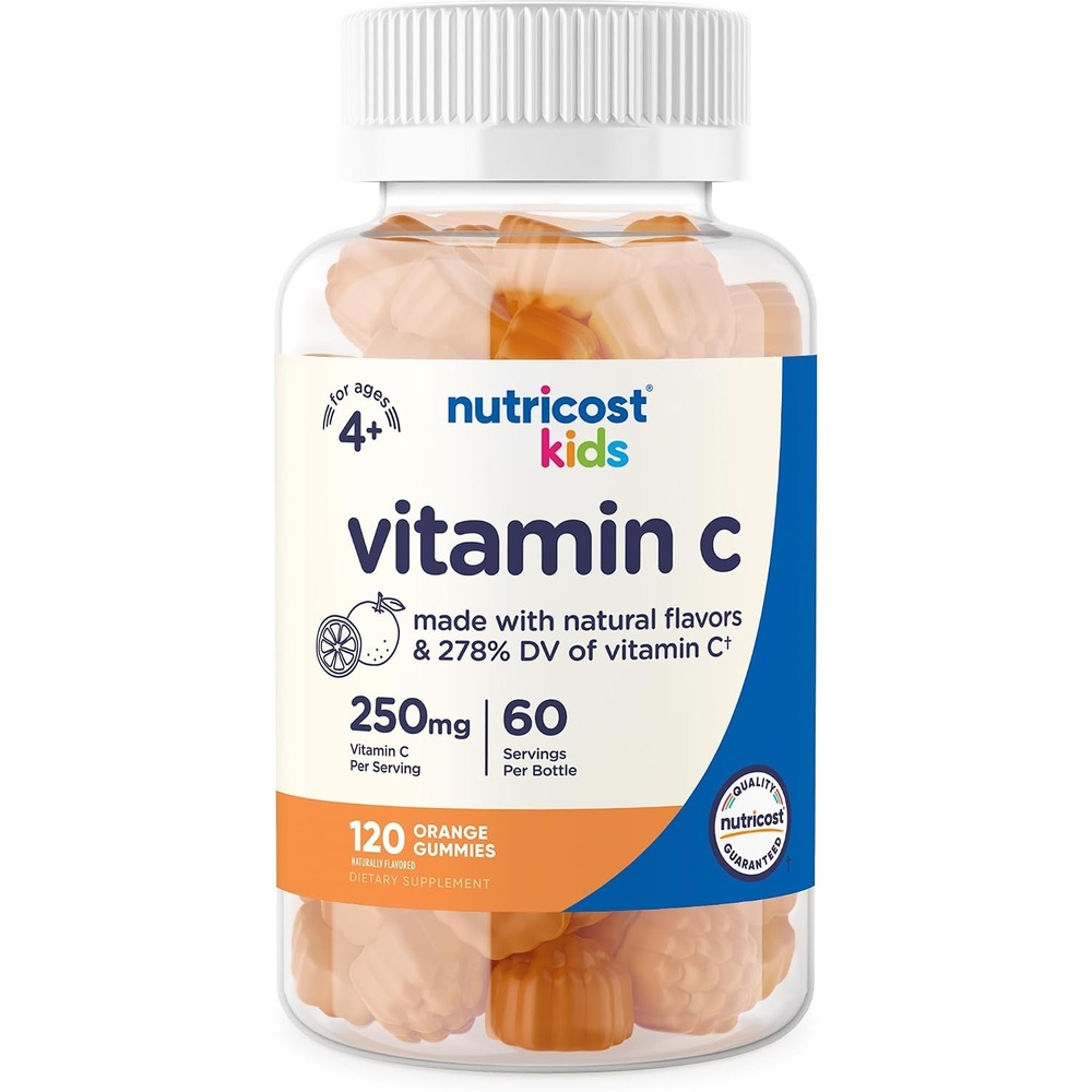 image:imageNutricost Kids Vitamin C Gummies 250mg 120 Gummies GlutenFree