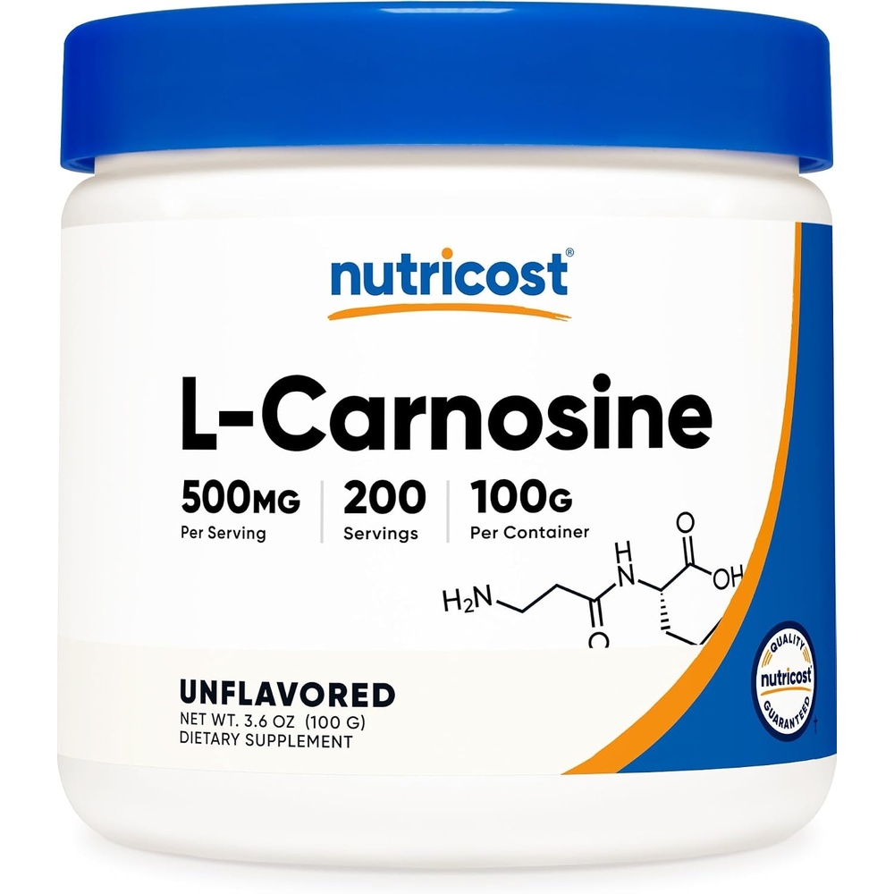 image:imageNutricost LCarnosine Powder 100 Grams 200 Servings NonGMO35 Ounce Pack of 1