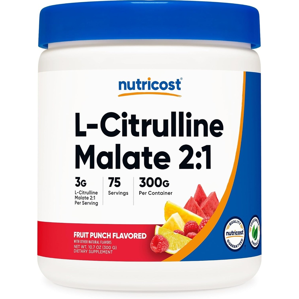 image:imageNutricost LCitrulline Malate Powder 21 12KGFruit Punch