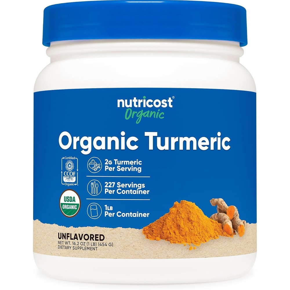 image:imageNutricost Organic Turmeric Root Powder 1 LB 16oz Certified USDA Organic1 Pound Pack of 1