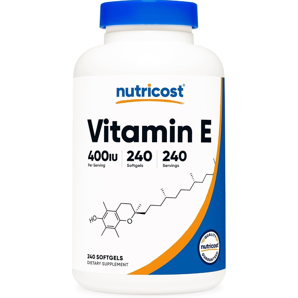 image:imageNutricost Vitamin E 400 IU 240 Softgel Capsules Gluten Free NonGMO240 Count Pack of 1