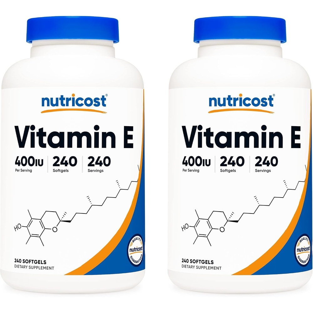 image:imageNutricost Vitamin E 400 IU 240 Softgel Capsules Gluten Free NonGMO240 Count Pack of 2