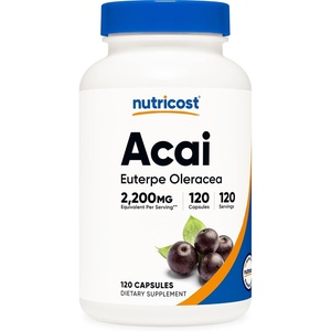Nutricost Acai Extract 120 Capsules for 120 Servings, Euterpe Oleracea(120 Count (Pack of 1))
