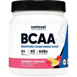 Nutricost BCAA Powder (Strawberry Kiwi, 90 Servings) – Optimal 2:1:1 Ratio(Raspberry Lemonade)