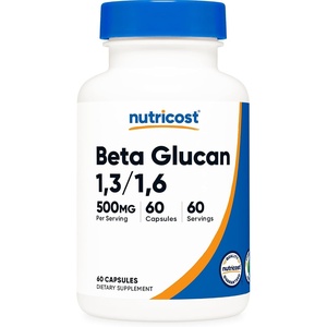 Nutricost Beta Glucan 500mg 1,3/1,6 D-Glucan, 60 Vegetarian Capsules(60 Count (Pack of 1))