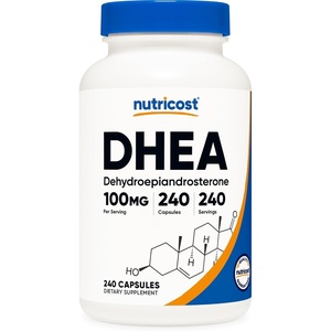 Nutricost DHEA (100mg) 120 Capsules, Gluten Free, Soy Free, GMO-Free(240 Count (Pack of 1))