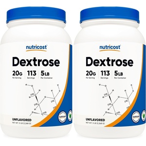Nutricost Dextrose Powder 10 LBS, Gluten Free(5 Pound (Pack of 2))