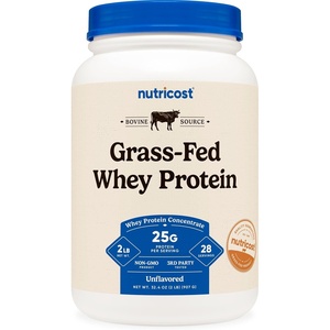 Nutricost Grass-Fed Whey Protein Concentrate Powder (Chocolate) 5LBS(Unflavored)