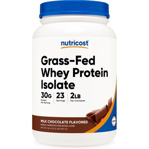 Nutricost Grass-Fed Whey Protein Isolate (Vanilla) 5LBS(Chocolate)