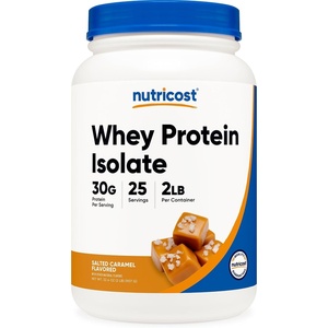 Nutricost Isolate Whey Protein Powder, Vanilla, 5 pounds(Salted Caramel)