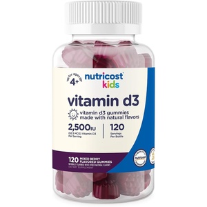 Nutricost Kids Vitamin D3 Gummies 2,500 IU (62.5mcg), 120 Gummies