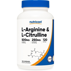Nutricost L-Arginine L-Citrulline Complex 750mg, 240 Capsules – Non-GMO(120 Count (Pack of 1))