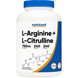Nutricost L-Arginine L-Citrulline Complex 750mg, 240 Capsules – Non-GMO(240 Count (Pack of 1))