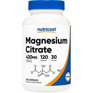 Nutricost Magnesium Citrate 420mg, 120 Veggie Capsules, 60 Servings(120 Count (Pack of 1))
