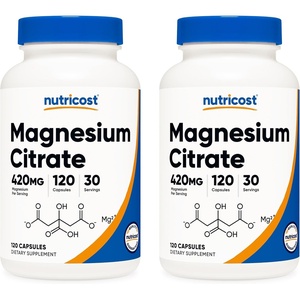 Nutricost Magnesium Citrate 420mg, 120 Veggie Capsules, 60 Servings(120 Count (Pack of 2))