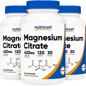 Nutricost Magnesium Citrate 420mg, 120 Veggie Capsules, 60 Servings(120 Count (Pack of 3))