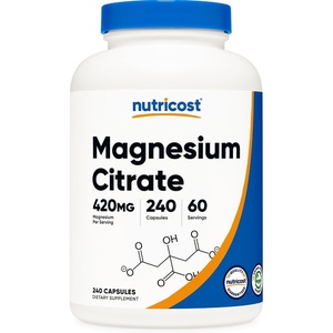Nutricost Magnesium Citrate 420mg, 120 Veggie Capsules, 60 Servings(240 Count (Pack of 1))