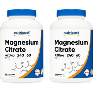 Nutricost Magnesium Citrate 420mg, 120 Veggie Capsules, 60 Servings(240 Count (Pack of 2))