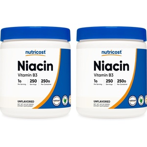 Nutricost Niacin (Vitamin B3) Powder 250 Grams, May Cause Flush(8.82 Ounce (Pack of 2))