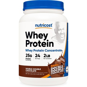 Nutricost Whey Protein Concentrate Powder (Unflavored) 5 LB(Shaq’s Double Double Choc)